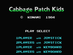 Cabbage Patch Kids Title Screen